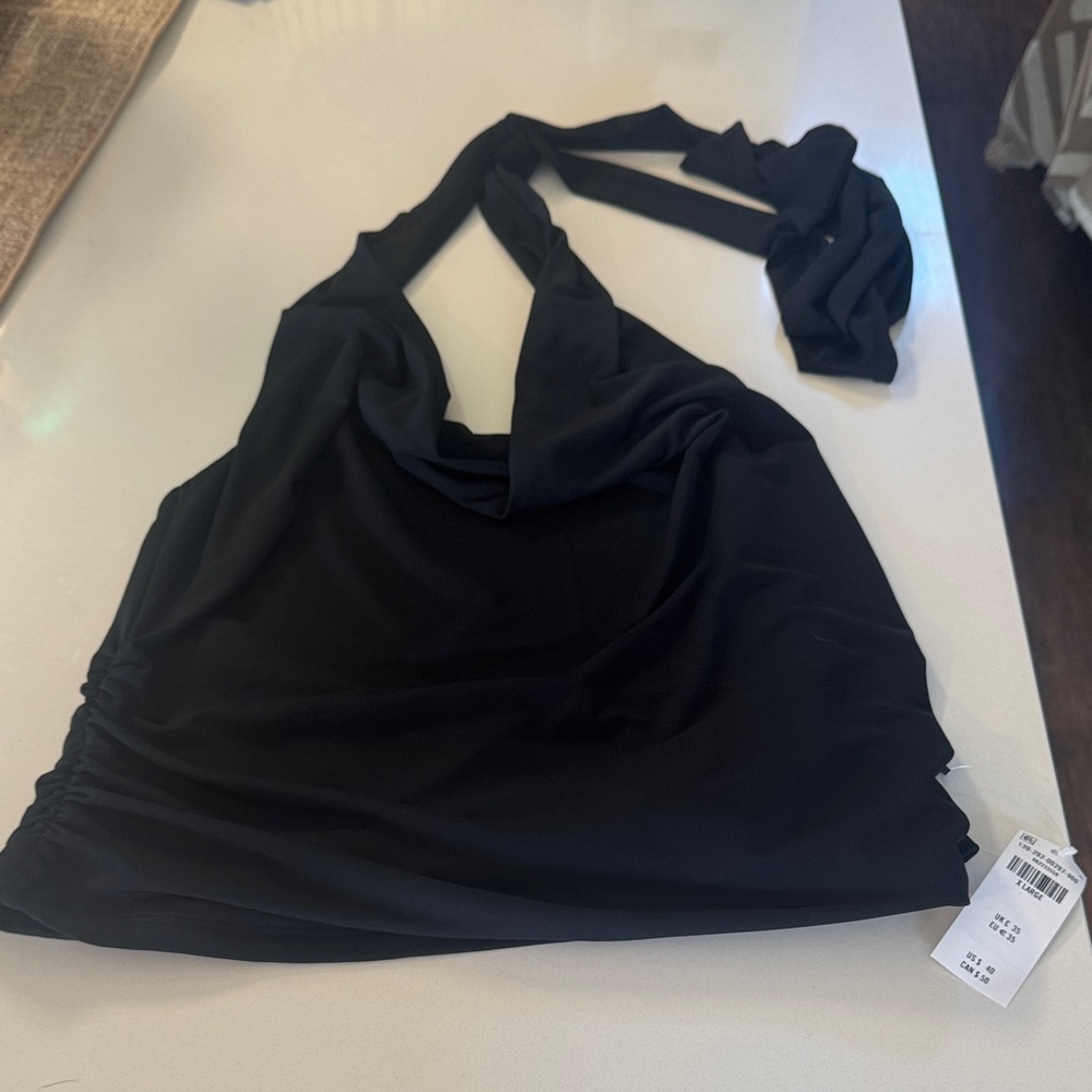 Black Halter Top